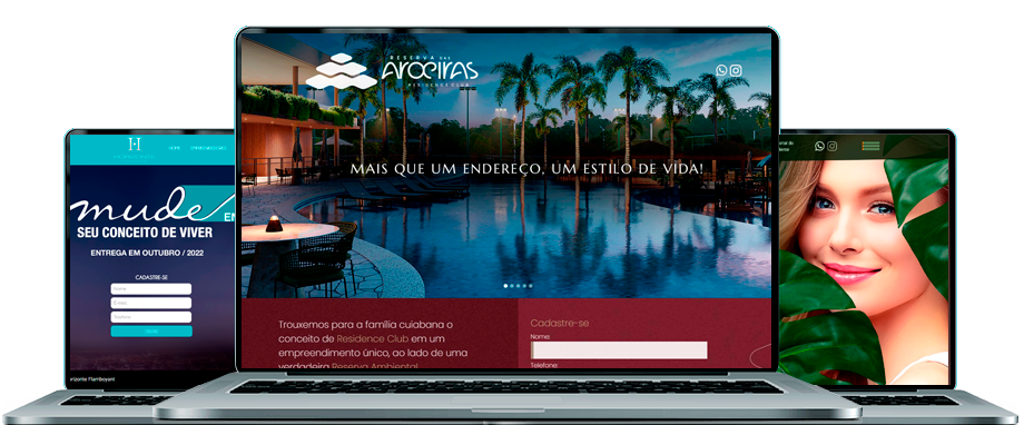 Modelos de sites para clínicas e consultórios