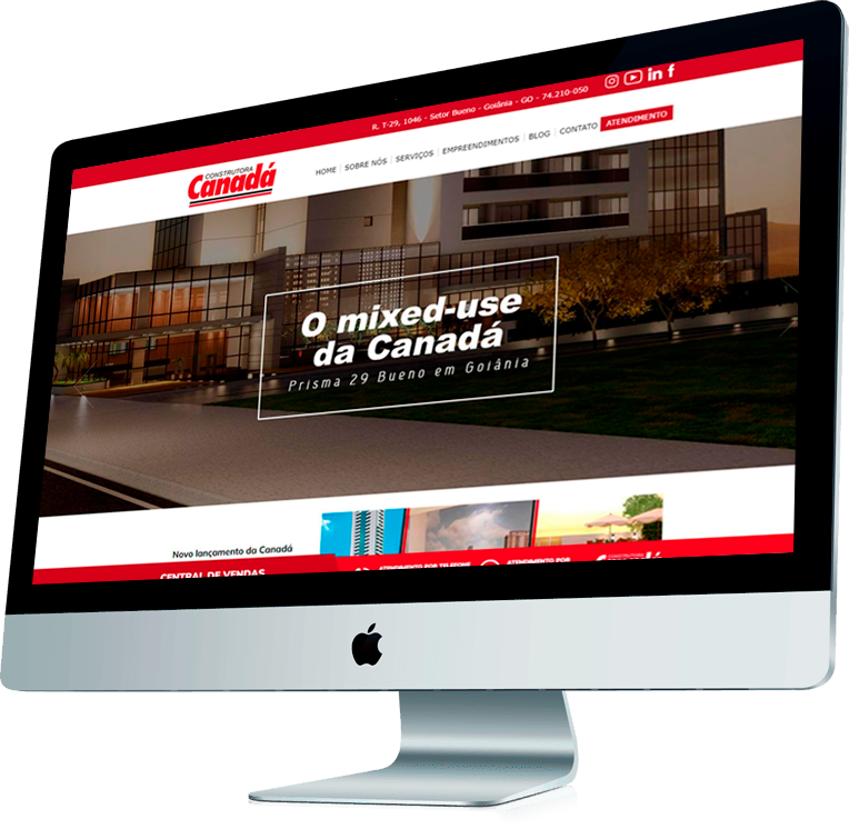 Exemplo de site responsivo para médicos
